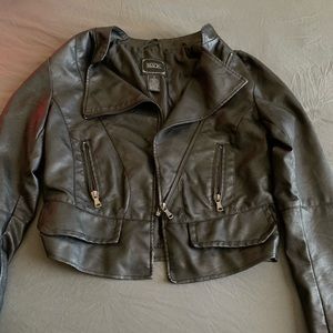 Buckle Leather Jacket